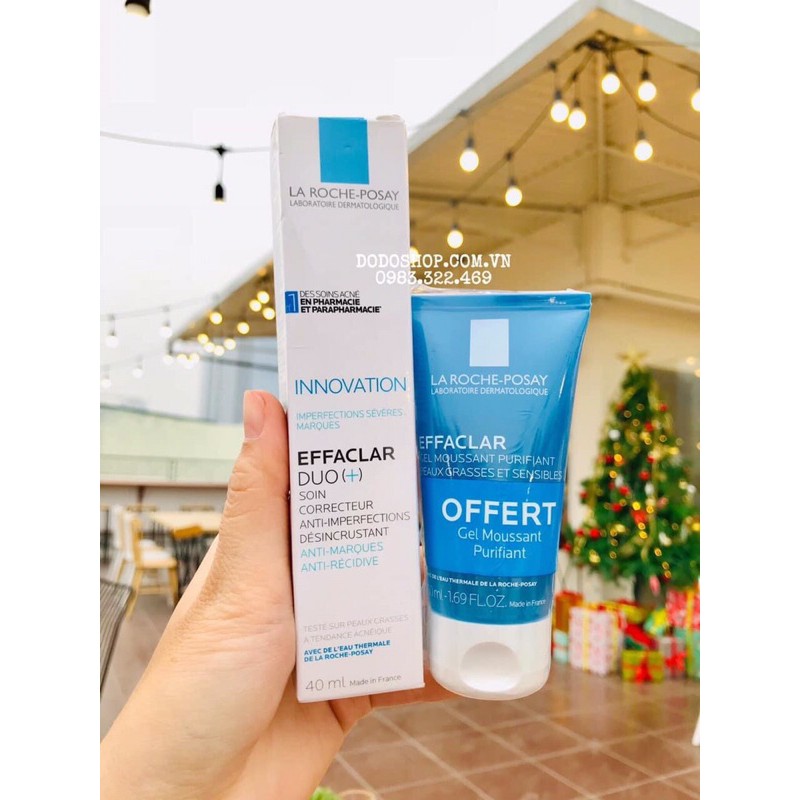 Kem giảm mụn La Roche Posay Effaclar Duo+