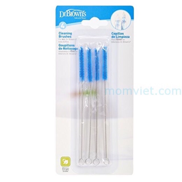 Cọ nhỏ, nắp đậy bình sữa Dr Brown's