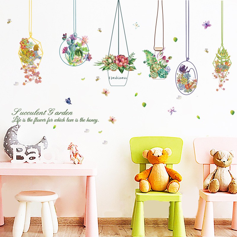 decal dán tường dây treo