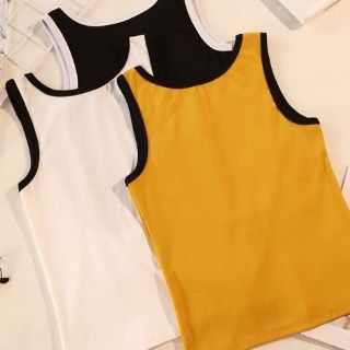 Áo ba lỗ ngược phối viền