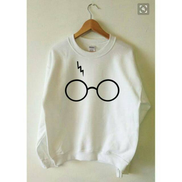 Áo Sweater In Hình Mắt Kính Harry Potter Độc Đáo