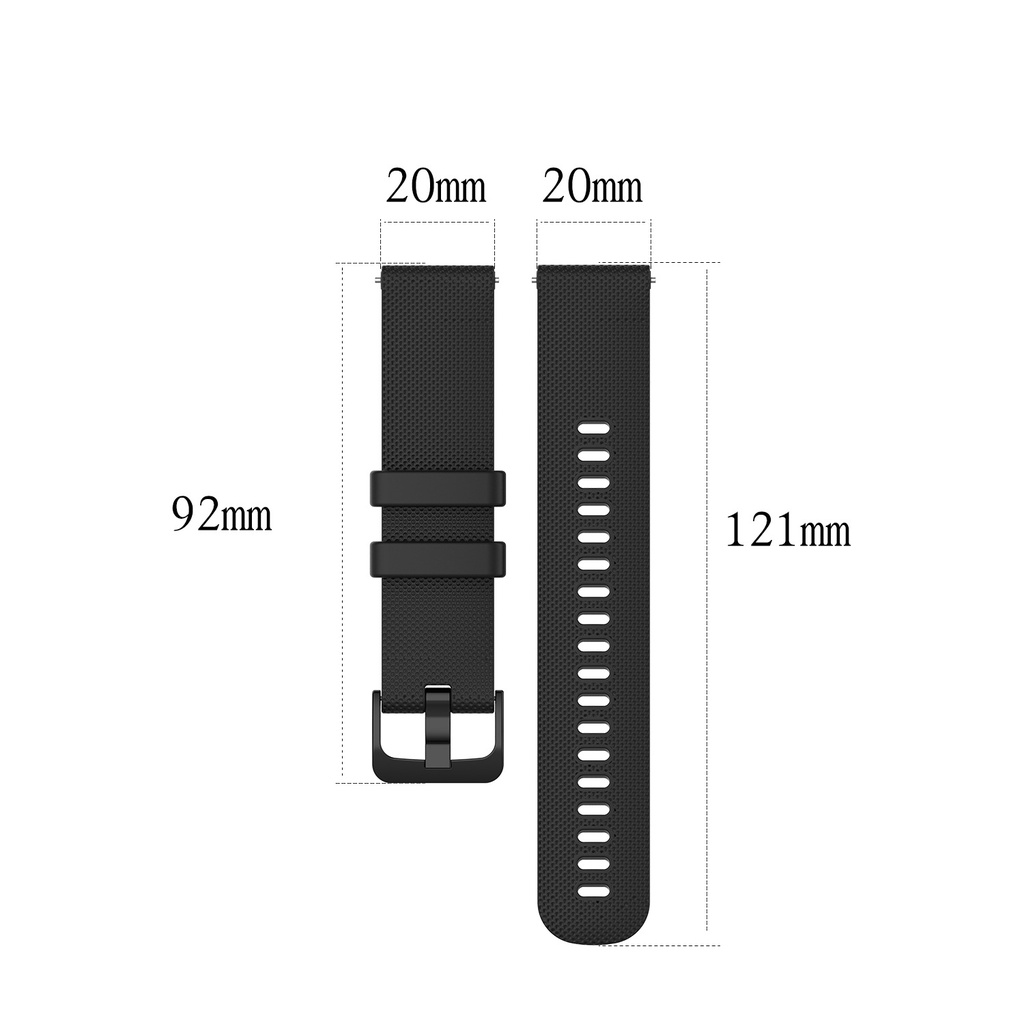 Dây Đeo Silicon 20mm Cho Đồng Hồ Thông Minh Garmin Venu SQ / Vivoactive 3 / Vivomove HR