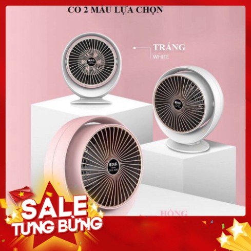 [FREE SHIP] Quạt Sưởi Mini Để Bàn  Mẫu Mới Làm Ấm Bằng Tia Hồng Ngoại  Dùng Cho Văn Phòng / Gia Đình