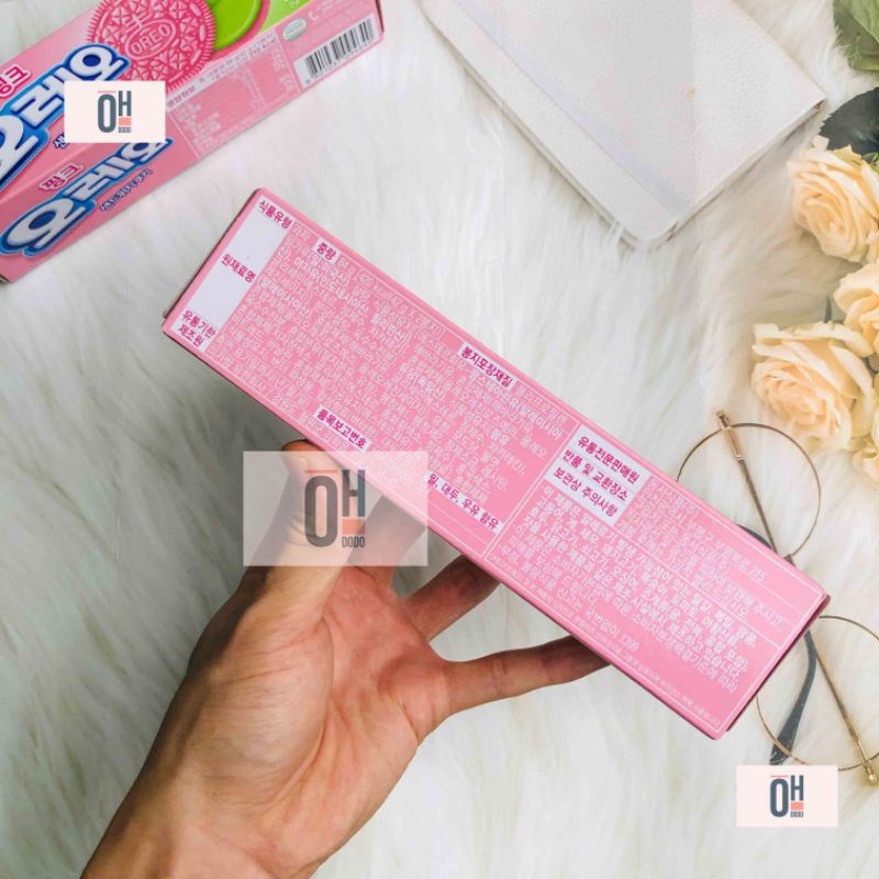 Oreo hồng anh đào nhân matcha Hàn Quốc 84g