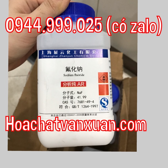 Hóa chất Sodium fluoride NaF lọ 500g Xilong natri florua CAS 7681-49-4