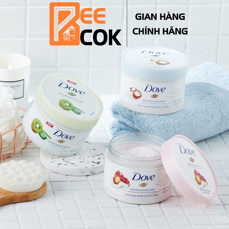 Tẩy da chết Dove Expoliating Body Polish 225ml &amp; 298gr