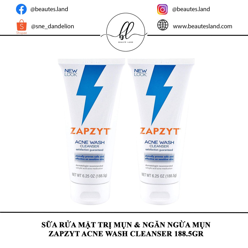 [Mã SKAMPUSH11 giảm 10% đơn 200k] Sữa rửa mặt giảm và ngăn ngừa mụn chứa BHA Ance Wash Zapzyt | BigBuy360 - bigbuy360.vn