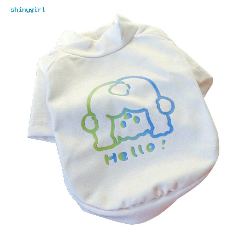 Áo chui đầu vải polyester in họa tiết hoạt hình dễ thương cho cún cưng