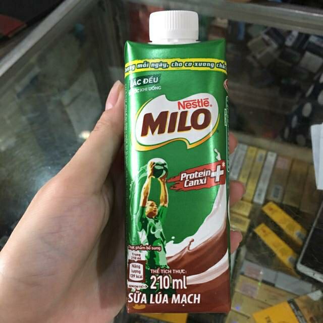 Sữa lúa mạch milo hộp 210ml