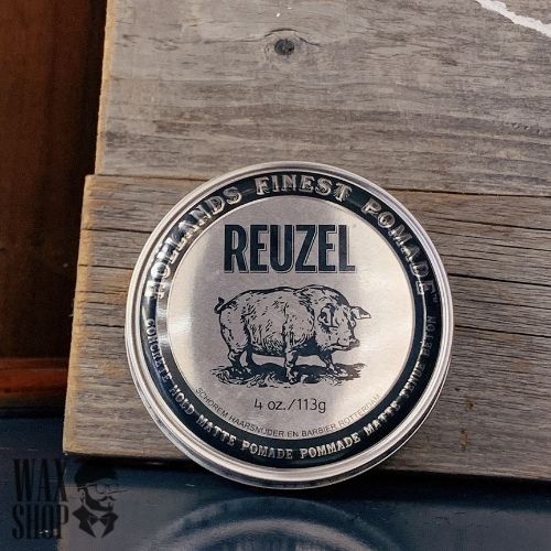 Sáp Vuốt Tóc Nam Reuzel Bạc - Concrete Hold Matte Pomade ⚡Chính Hãng⚡Độ Giữ Nếp 10/10, Độ Bóng 0/10, Dễ Gọi Rửa Waxshop