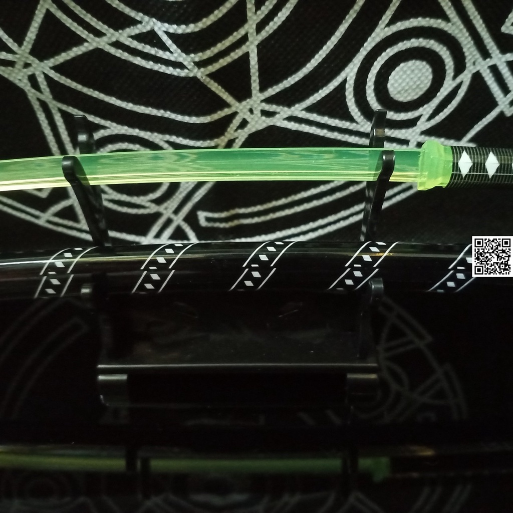 Mô hình Genshin Impact kiem katana nhựa trong nguyên tố mộc 1913