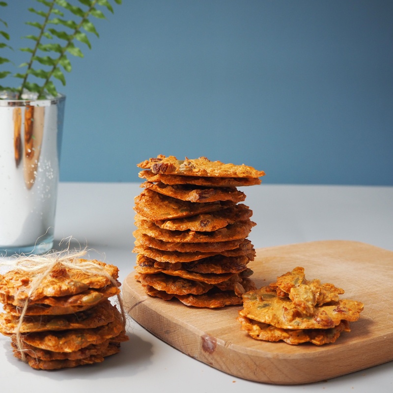 Bánh ăn vặt cho người ăn kiêng Lanhfoods Bánh Whey Protein Cookies 250gr - Matcha, Socola, Vanilla