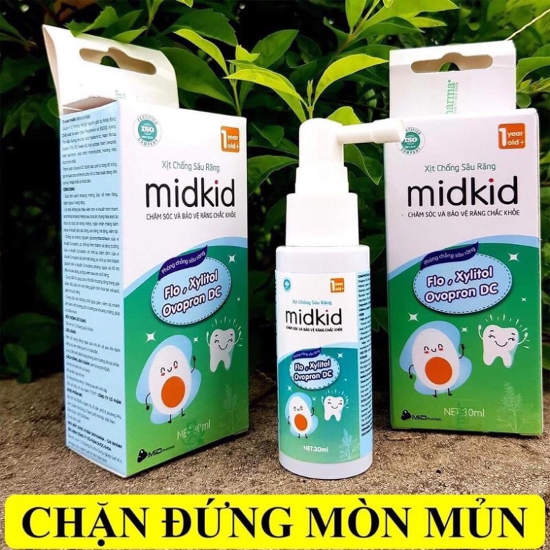 Xịt Chống Sâu Răng Cho Bé MIDKID - Cho Bé Hàm Răng Chắc Khỏe