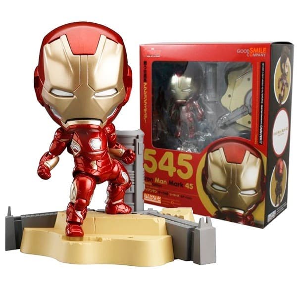 Mô Hình Nhân Vật Iron Man Mk45 Mark 45 Ultorn Cosbaby Nendoroid 545