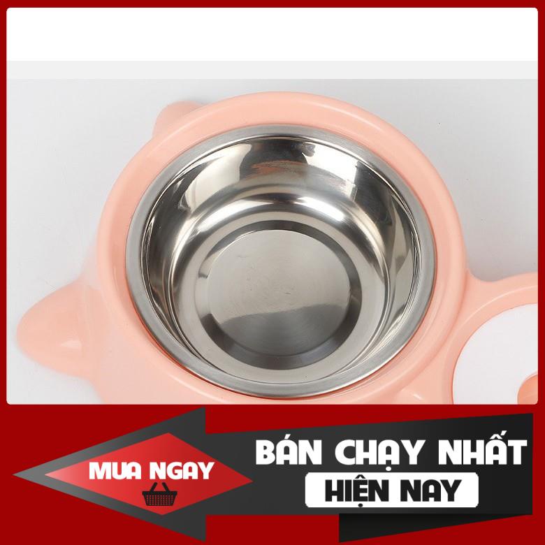 [❌GIÁ SỈ❌] Bắt ăn đôi cao cấp tự động cho chó mèo_ Bát ăn đôi kèm bình nước cho chó mèo_ Bát ăn đôi cho chó mèo 0 ❤️