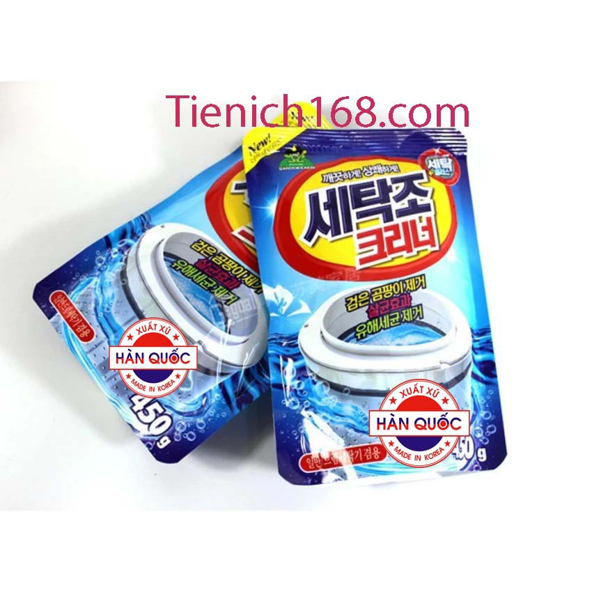 Bộ 2 gói Bột tẩy lồng máy giặt Sandokkaebi 450g
