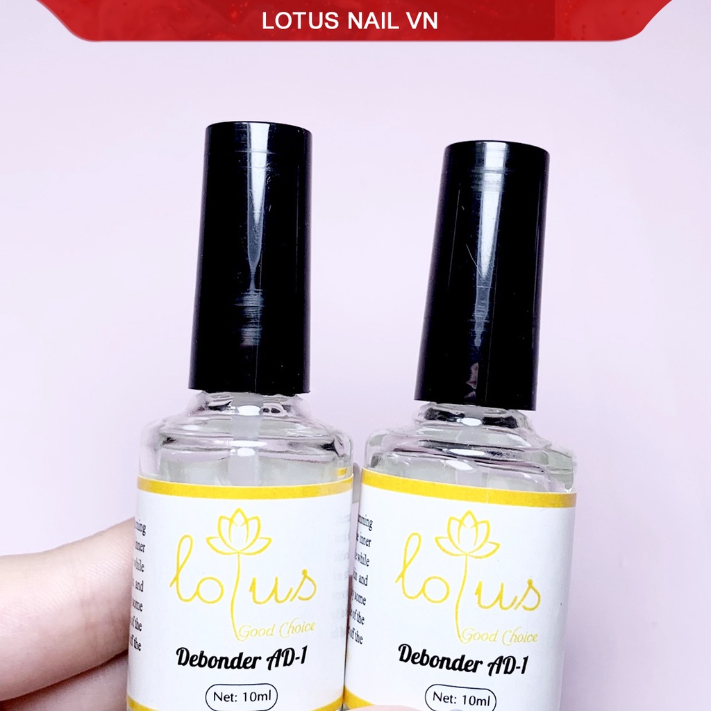 Nước sáng đá, nước tháo móng giả AD-1 Lotus chai 10ml