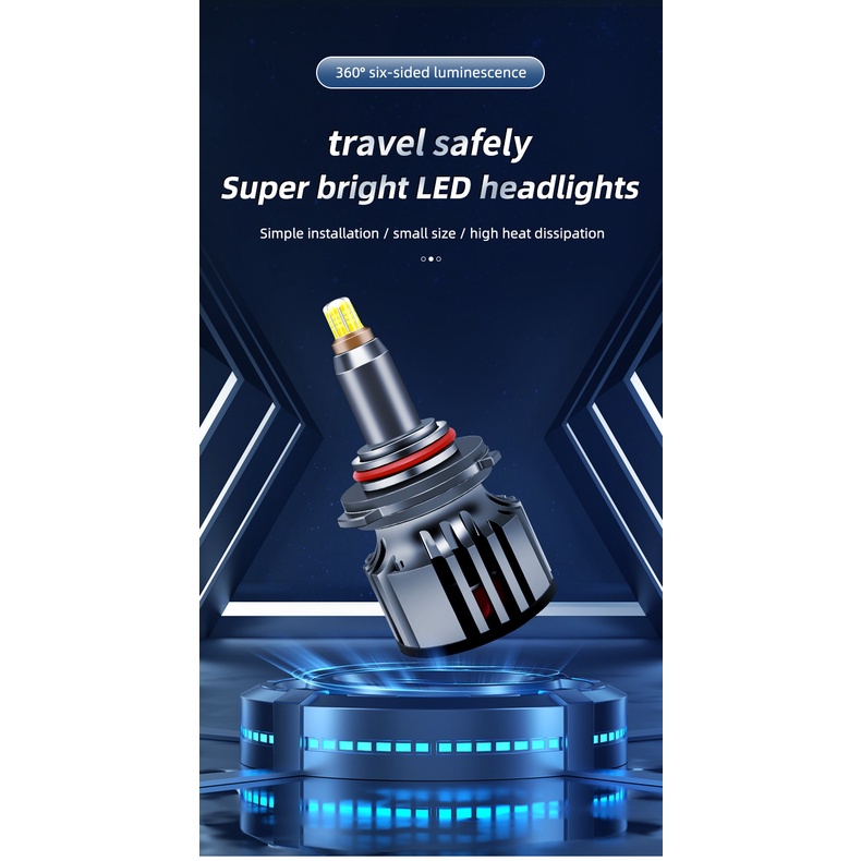 [Nâng Cấp Sự Nâng Cấp] 1 Cặp Đèn Pha LED Ô Tô 360° Bóng Đèn Phá Sương Mù H7 H11 H8 9005 9006 HB3 HB4 9012 HIR2 Cho Xe Hơi