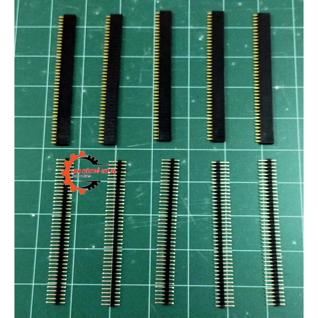 Set 10 thanh Hàng rào Jumper đực,cái 2.54mm 40 pin