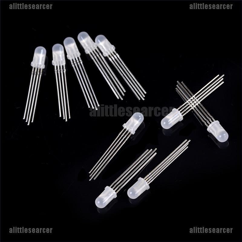 Bộ 10 Đèn LED RGB 4PIN F5 / 5MM Siêu Sáng Chất Lượng Cao