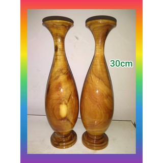 Cặp lục bình gỗ tràm cao 30cm