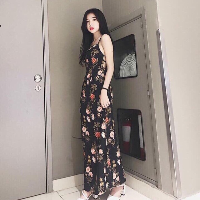 Maxi hoa nơ lưng