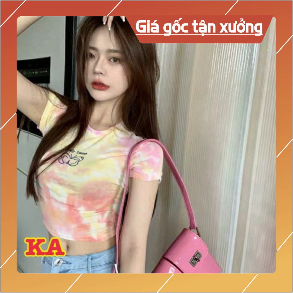 Áo croptop loang in bướm K&A