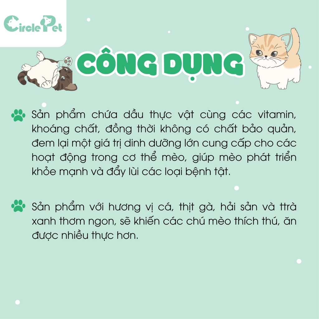 Thạch CIAO Cho Mèo Nhiều Vị Ngon Bổ Dưỡng Từ Hải Sản 85g - Circle Pet