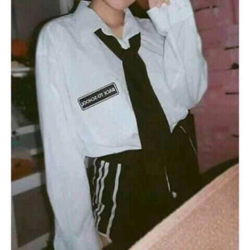 Áo Sơ Mi Kèm Cà Vạt Tay Dài