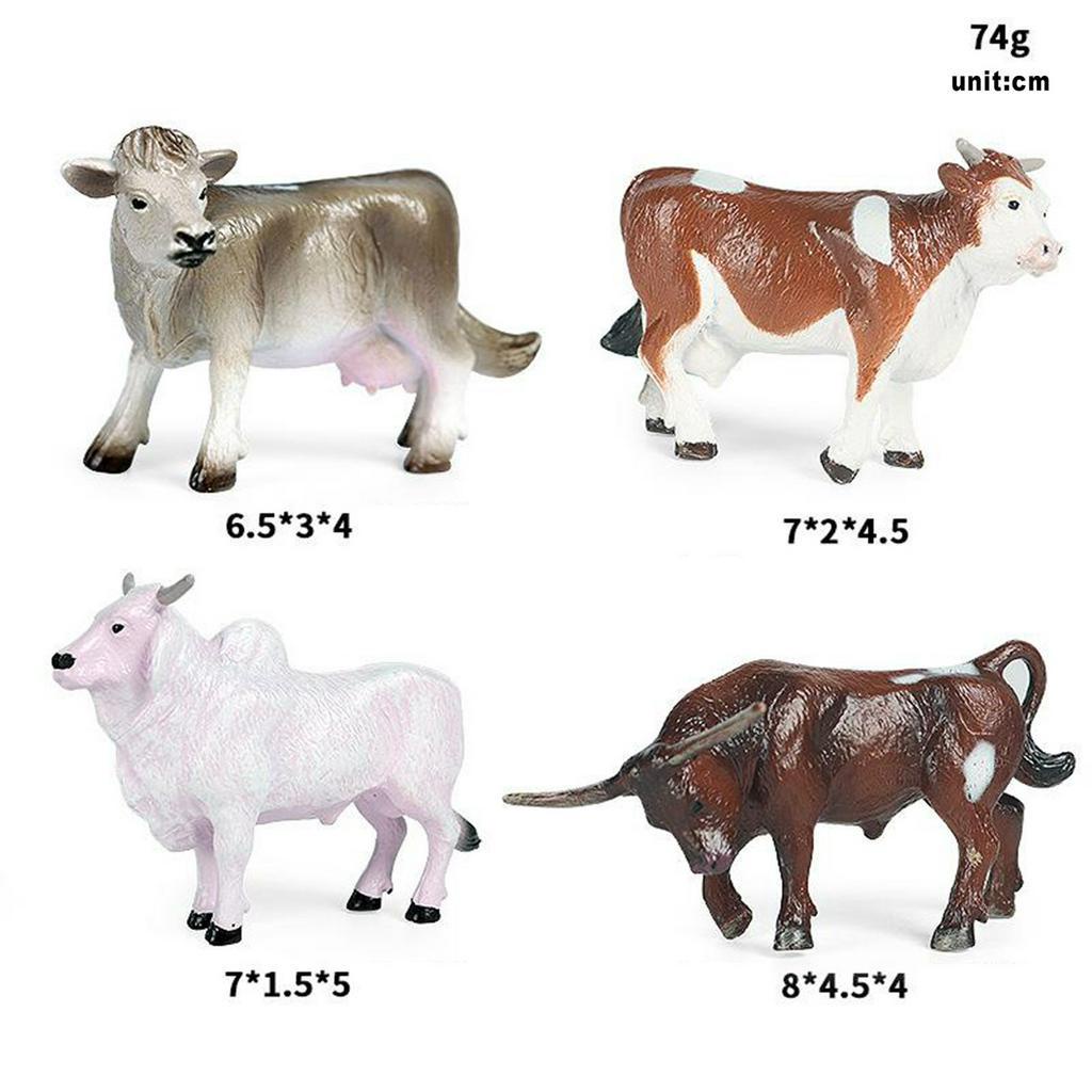 Set 4 Mô Hình Chú Bò Sữa Đáng Yêu Làm Đồ Chơi Cho Bé 61