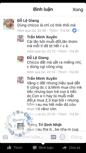 LĂN BÔI VẾT MUỖI VÀ CÔN TRÙNG CẮN CHICCO