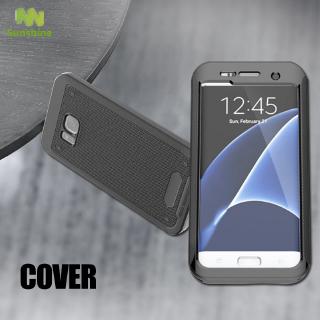 Ốp điện thoại màu đen bảo vệ toàn diện chống sốc không thấm nước cho Samsung Galaxy S7 edge