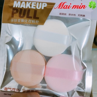 Combo 3 Bông Phấn Trang Điểm Keli