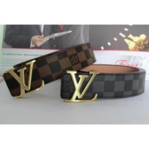 Thắt lưng LV Nam,Dây Nịt LV Da Cao Cấp, khóa kim loại nguyên khối siêu bền đẹp - 002fashion