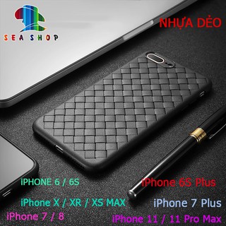 Ốp lưng iphone nhựa dẻo - đan lưới / ốp lưng cho các dòng iphone - iphone 6 / 6s /7 8 plus / x / xs max / iphone 11