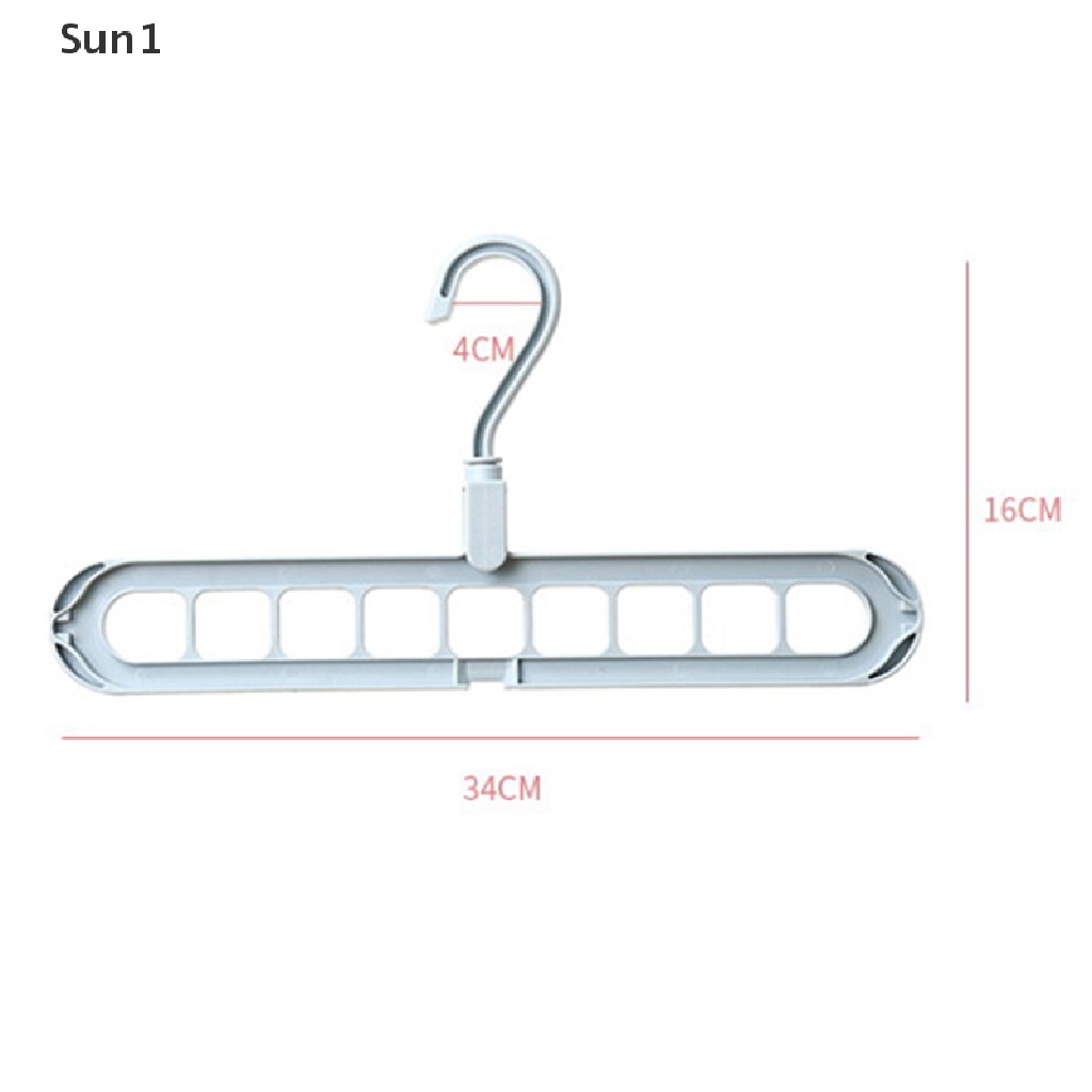 Sun1 &gt; Thanh treo móc quần áo Bằng Nhựa Nhiều Ngăn Tiết Kiệm Không Gian