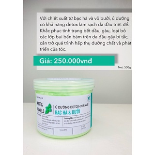 Ủ tóc bạc hà & bưởi