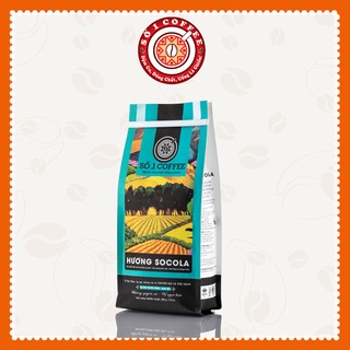 💕số 1 coffee💕 cà phê robusta hương socola nguyên chất loại cà phê rang xay pha máy, rang mộc 100% - gói 500g