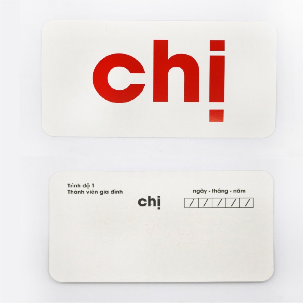 Bộ thẻ học glenn doman chuẩn flashcard chữ tiếng việt cơ bản 100 thẻ Shop Bố Su