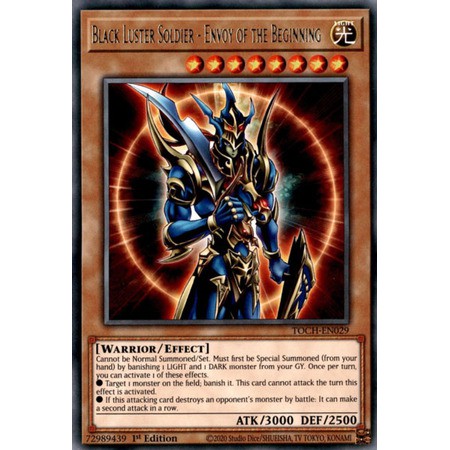 Thẻ bải Yugioh - TCG - TOCH-EN029 / Black Luster Soldier - Envoy of the Beginning