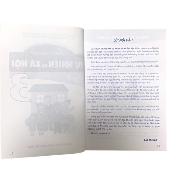 Sách - Thực hành Tự Nhiên và Xã Hội lớp 3.