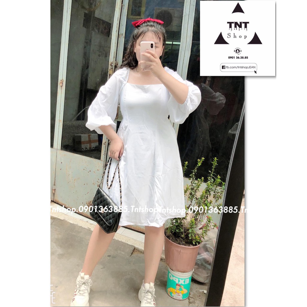 ĐẦM TAY PHỒNG CÔNG CHÚA [ TNT Shop Bigsize 60kg - 90kg ] Ảnh thật 100% | BigBuy360 - bigbuy360.vn