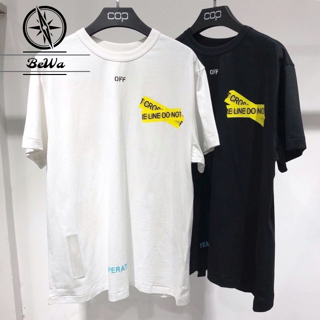 Áo thun unisex tay lỡ form rộng - Áo thun off v1 vải cotton co giãn | Lee Hoàng Shop