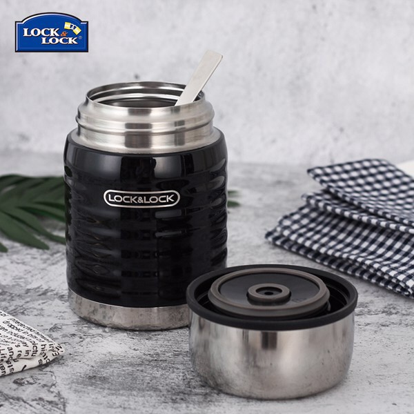 Bình giữ nhiệt inox Lock&Lock Wave Classic Food Jar JAR 550ml - LHC8027