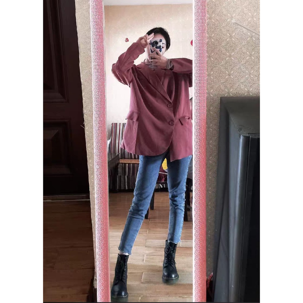 (Hàng Đẹp)Ảnh thật 6 hình cuối-2W18.Áo blazer oversize phong cách Hàn Quốc | BigBuy360 - bigbuy360.vn