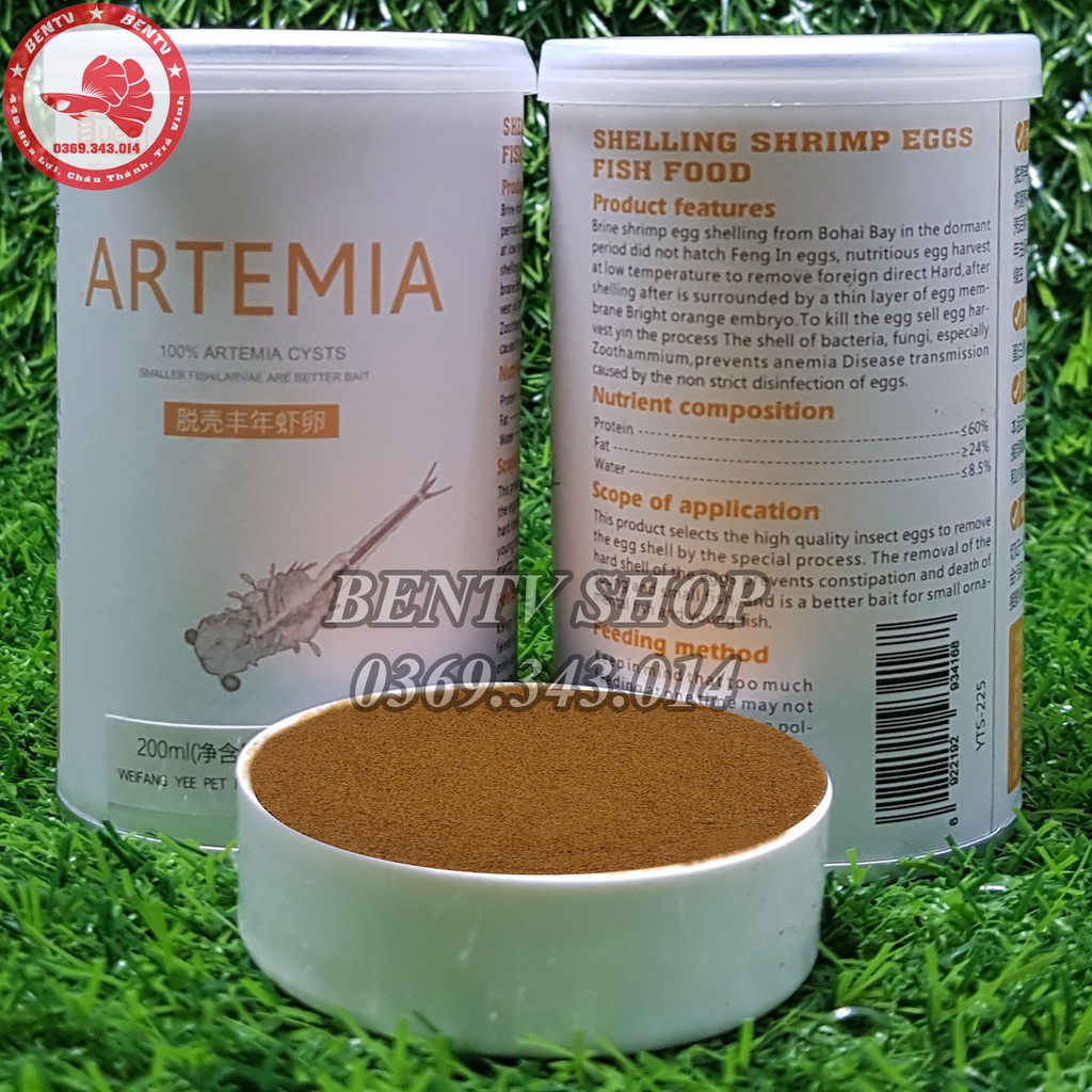 Artemia Tách Vỏ Sấy Khô - Thức Ăn Cá Cảnh