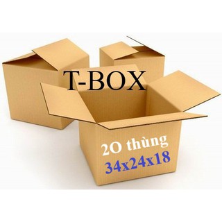 Combo 20 thùng carton 34x24x18 cm