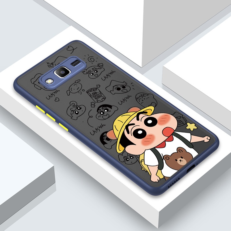 Ốp Điện Thoại In Hoạt Hình Cậu Bé Bút Chì Shin-chan Cho Samsung Galaxy J2 J5 J4 J7 Prime J6 Plus J4+ Core 2018 2015 For Soft Case Phone Casing Camera Lens Protector Full Cover simple Silicone Cases mobile covers