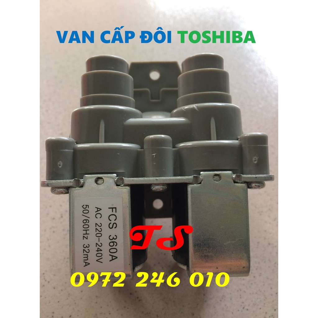 Van cấp nước đôi Toshiba [RẺ VÔ ĐỊCH]