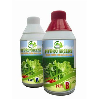 Bộ đôi Dinh dưỡng thủy canh Hydro Greens